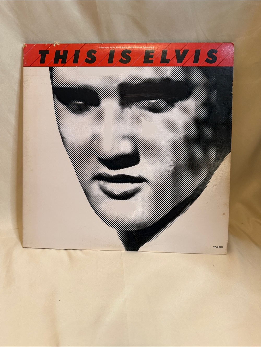 This Is Elvis Vinyl Record - White & Red Cover